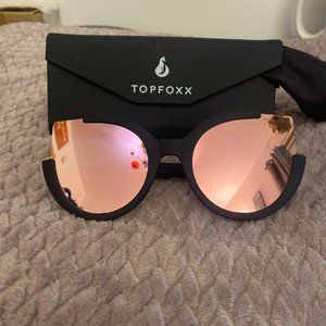 TOP FOXX Cateye Rosegold Glasses